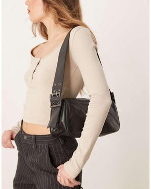 Free People Arm Candy Leather Shoulder Bag - Natural