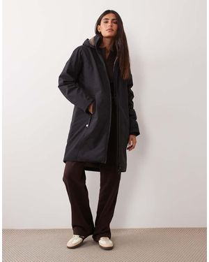 Regatta Giacca Impermeabile Con Cappuccio Imbottita Marron Nera Mocha - Nero