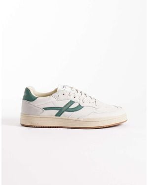 Pompeii UK Pompeii Pippa Leather Lace Up Trainers - White