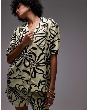 TOPSHOP Resort Shirt - Yellow