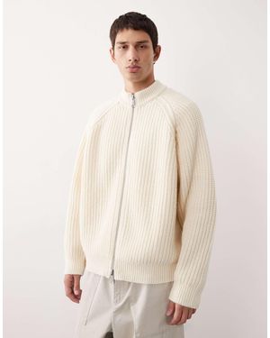 ASOS COLLECTIVE – oversize-strickjacke - Natur