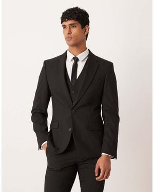 ASOS Chaqueta De Traje Ajustada En De - Negro