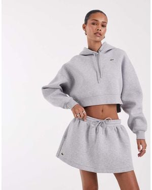 Lacoste Minigonna Felpata - Grigio