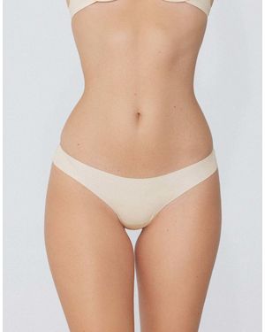 Tezenis Seamless Cotton Brazilian Briefs - White