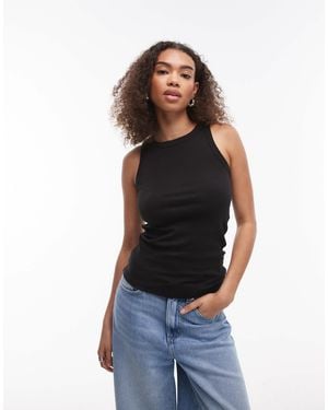 ARKET Rib Jersey Vest Top - Blue