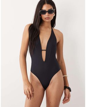 Tala Halter Tie Back Swimsuit - Blue