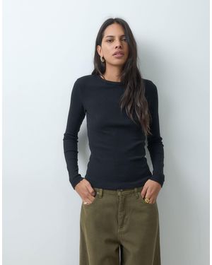Jdy O-Neck Long Sleeve Top - Blue