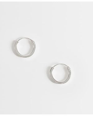 Kingsley Ryan 12Mm Square Cut Hoops - Metallic