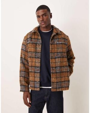 ASOS Wool Look Shacket - Brown