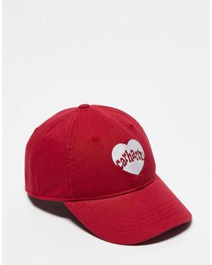 Carhartt Gorra Roja Con Estampado De Corazón Amour De - Rojo