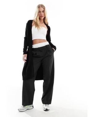 Vila Longline Cardigan - Black
