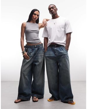 Collusion Unisex – xl – weite jeans - Blau
