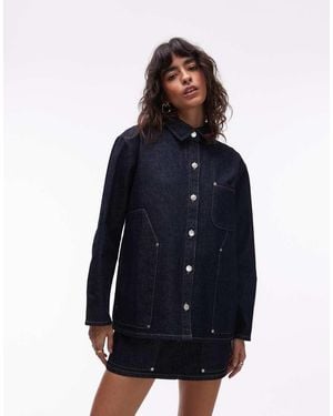 ASOS Denim Carpenter Jacket - Blue