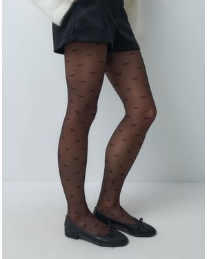 ONLY Collants 20 den à détails nœud s - Noir
