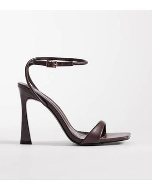 SIMMI Simmi London Wide Fit Kareena Barely There Heeled Sandals - White