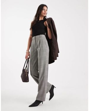 ASOS Tall Tailored High Waist Pleat Detail Pants - White