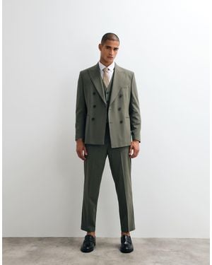 ASOS Carrot Fit Suit Trousers - Green