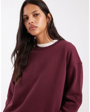Noisy May Sweatshirt-kombiteil mit rundhalsausschnitt - Lila
