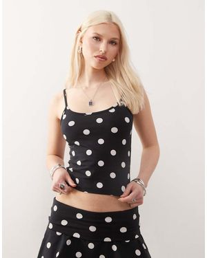 Collusion Polka Dot Cami - Black