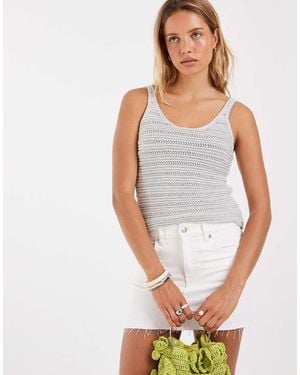 ASOS Crochet Knit Cami Top Co-ord - White