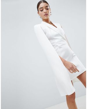 Club L London Club L Cape Blazer Dress - White