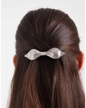 ASOS Abstract Hair Bow Barrette Clip - Brown