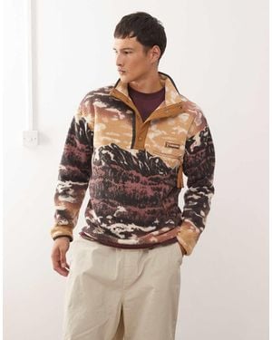 Columbia Helvetia Ii Printed Half Snap Fleece - Natural