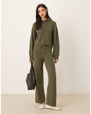 Jdy Knitted Trouser Co-ord - Green