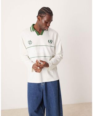 ASOS – langärmliges oversize-shirt - Weiß