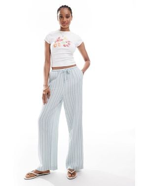 Vero Moda Cotton Wide Leg Pants - White