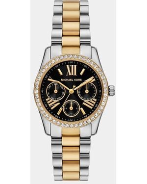 Michael Kors Multifunction Lexington, 2-Tone Stainless Steel - White
