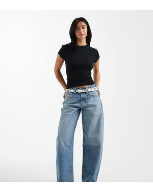 ASOS Vaqueros De Corte Barrel Slim De Asos Design Circular Design Collection-Azul