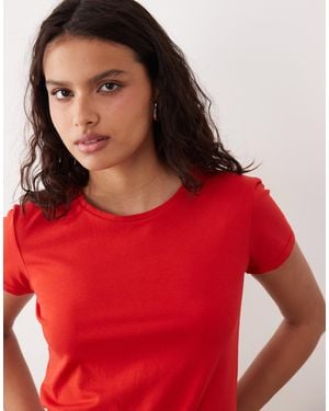 ARKET Snow Stretch Slim T-shirt - Red