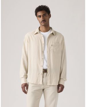 Levi's – sunset standard pumice stone co – hemd - Natur
