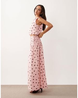 Forever New – geraffter maxirock - Pink