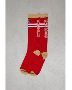 OOSC Calcetines Multicolores Para Esquí Y Snowboard Con Diseño De Los San Francisco 49Ers De X Nfl-Rojo