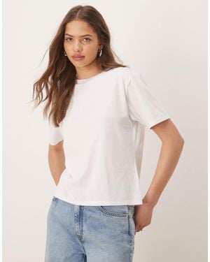 Abercrombie & Fitch Cropped T-shirt - White