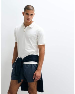 Abercrombie & Fitch Ypb Fitted Short Sleeve Polo - White