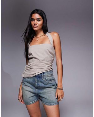 Good For Nothing Vintage Denim Shorts - Grey
