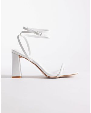SIMMI Simmi London Citra Block Heeled Sandals - White