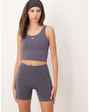 adidas Originals Three Stripes Studios Booty Shorts - Blue