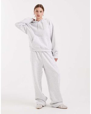 ONLY Jersey Joggingbroek Met Rechte Pijpen - Wit