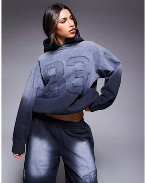 Courtside Varsity Detail Hoodie - Blue