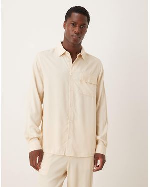 ASOS Co-ord Regular Shirt - Natural