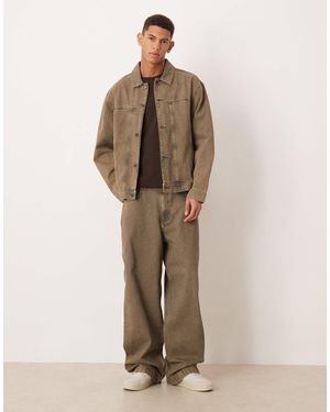 ASOS Co-Ord Baggy Fit Jeans - Natural