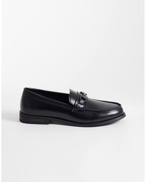 SEQWL Hero loafer mit sattelbesatz - Schwarz