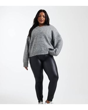 ONLY Coated leggings - Black