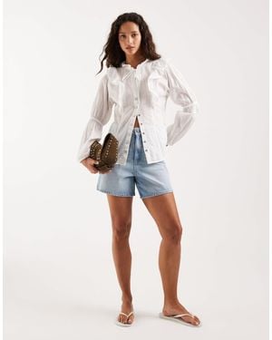 Wrangler – langärmlige bluse - Weiß