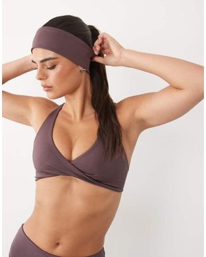 4505 Icon Active Quick Dry Headband - Brown