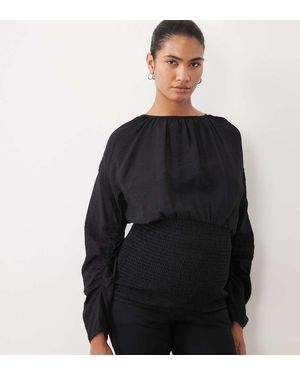 ASOS Asos Design Maternity Blouse Met Smok - Zwart